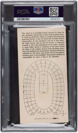 Super Bowl I Green Bay Vs Kansas City Gold Variant Ticket Stub Graded PSA 2 Slab