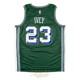Jaden Ivey Autographed Detroit Pistons Green 2022-23 Detroit Pistons City Edition Swingman Jersey Panini