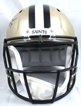 Rashid Shaheed Autographed New Orleans Saints F/S Speed Helmet - Beckett W Holo