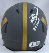 Joe Theismann Signed Washington Slate Speed Mini Helmet w/ MVP - Beckett W Holo