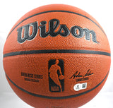 Clyde Drexler Autographed Authentic NBA Wilson Basketball - Beckett W Hologram