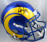 Marshall Faulk Autographed Rams F/S 2020 Speed Helmet - Beckett W Hologram