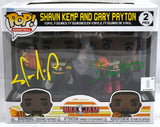 Gary Payton Shawn Kemp Signed Seattle Supersonics Funko Pop - Beckett W Holo