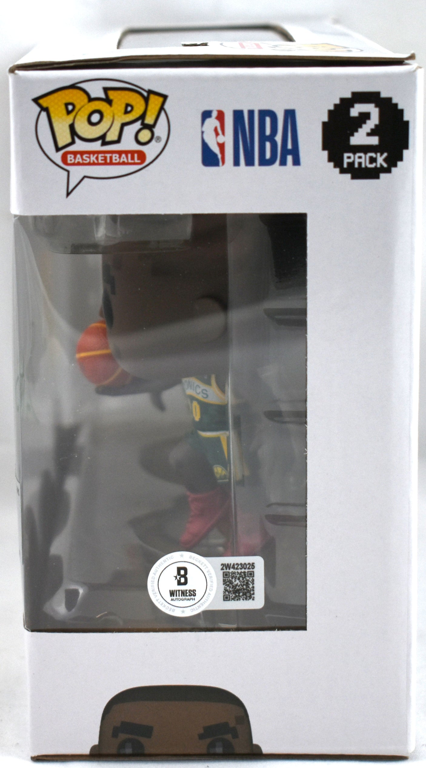 Gary Payton Shawn Kemp Signed Seattle Supersonics Funko Pop - Beckett W Holo