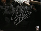 Dennis Rodman Autographed Bulls 16x20 Spotlight Photo - Beckett W Holo *Silver