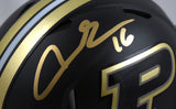 Aidan O'Connell Autographed Purdue Black 2024 Speed Mini Helmet - Beckett W Holo