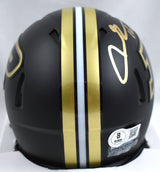 Aidan O'Connell Autographed Purdue Black 2024 Speed Mini Helmet - Beckett W Holo