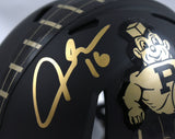 Aidan O'Connell Signed Purdue Vintage Pete Speed Mini Helmet- Beckett W Hologram