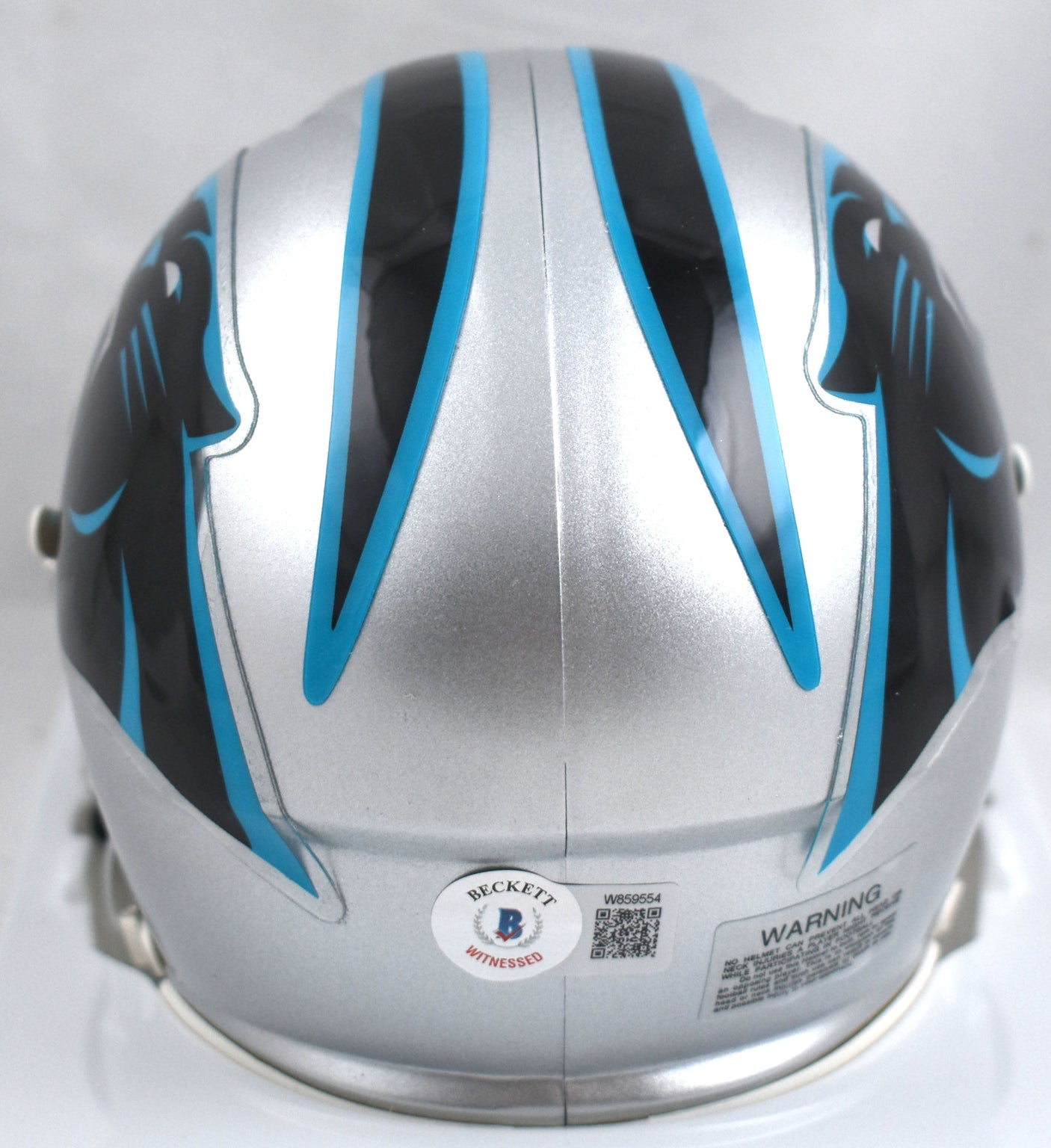 Ja'Tavion Sanders Autographed Carolina Panthers Speed Mini Helmet-Beckett W Holo