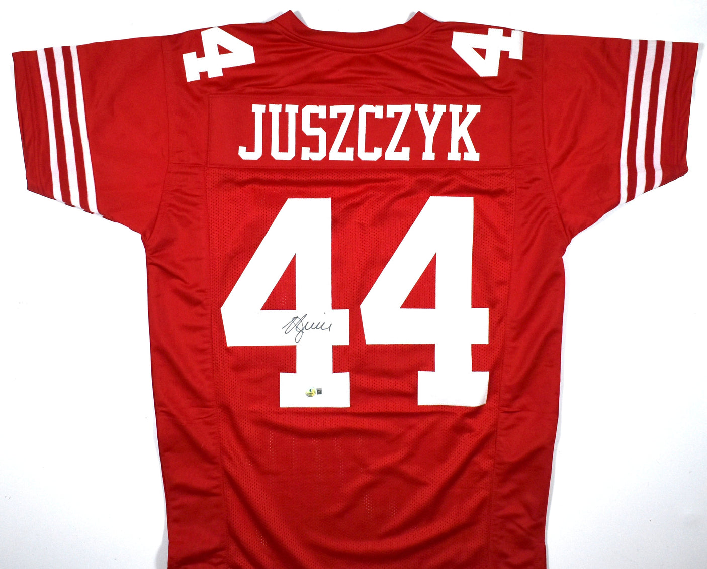 Kyle Juszczyk Autographed Red Pro Style Jersey - Beckett W Hologram *Black