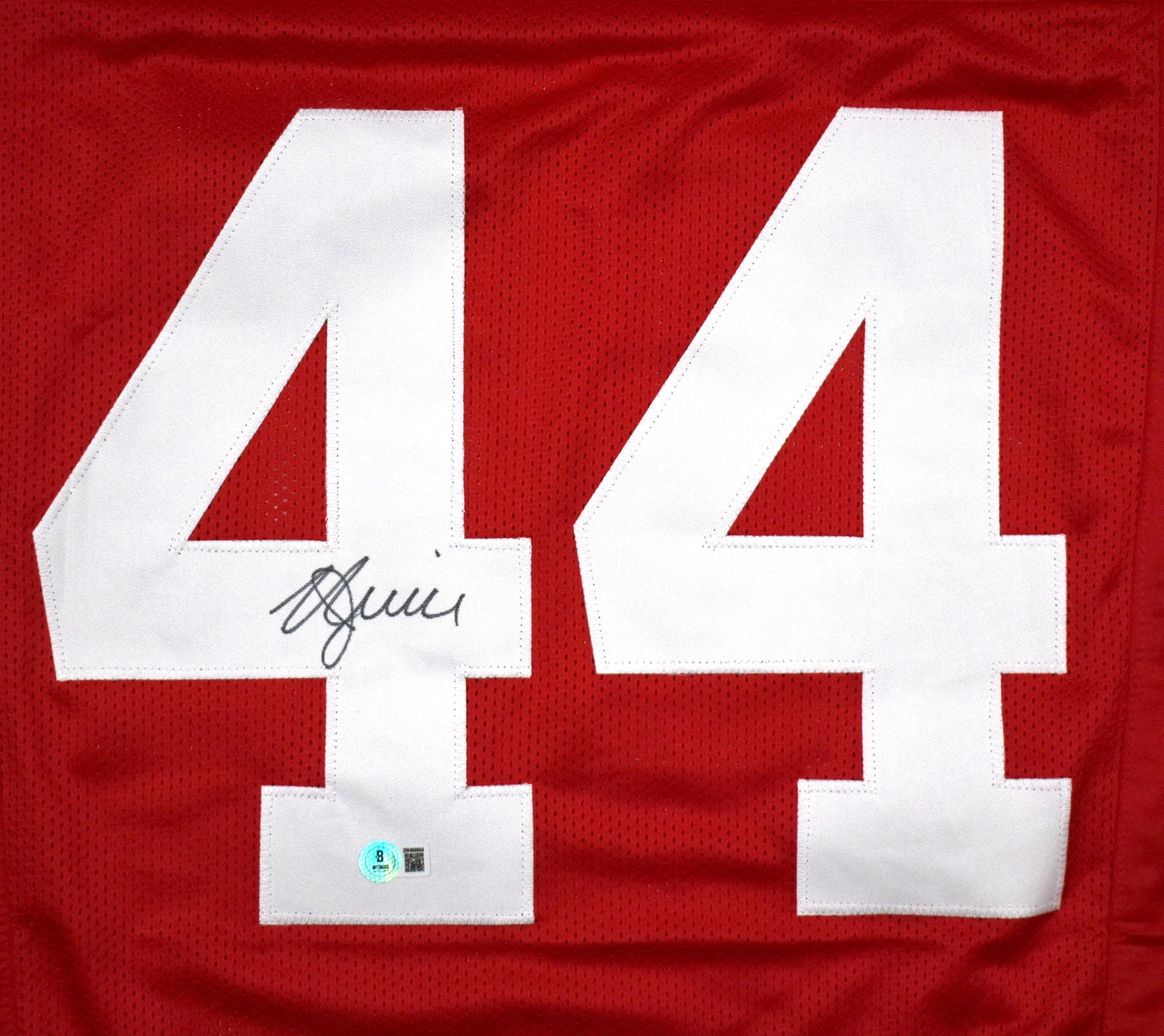 Kyle Juszczyk Autographed Red Pro Style Jersey - Beckett W Hologram *Black