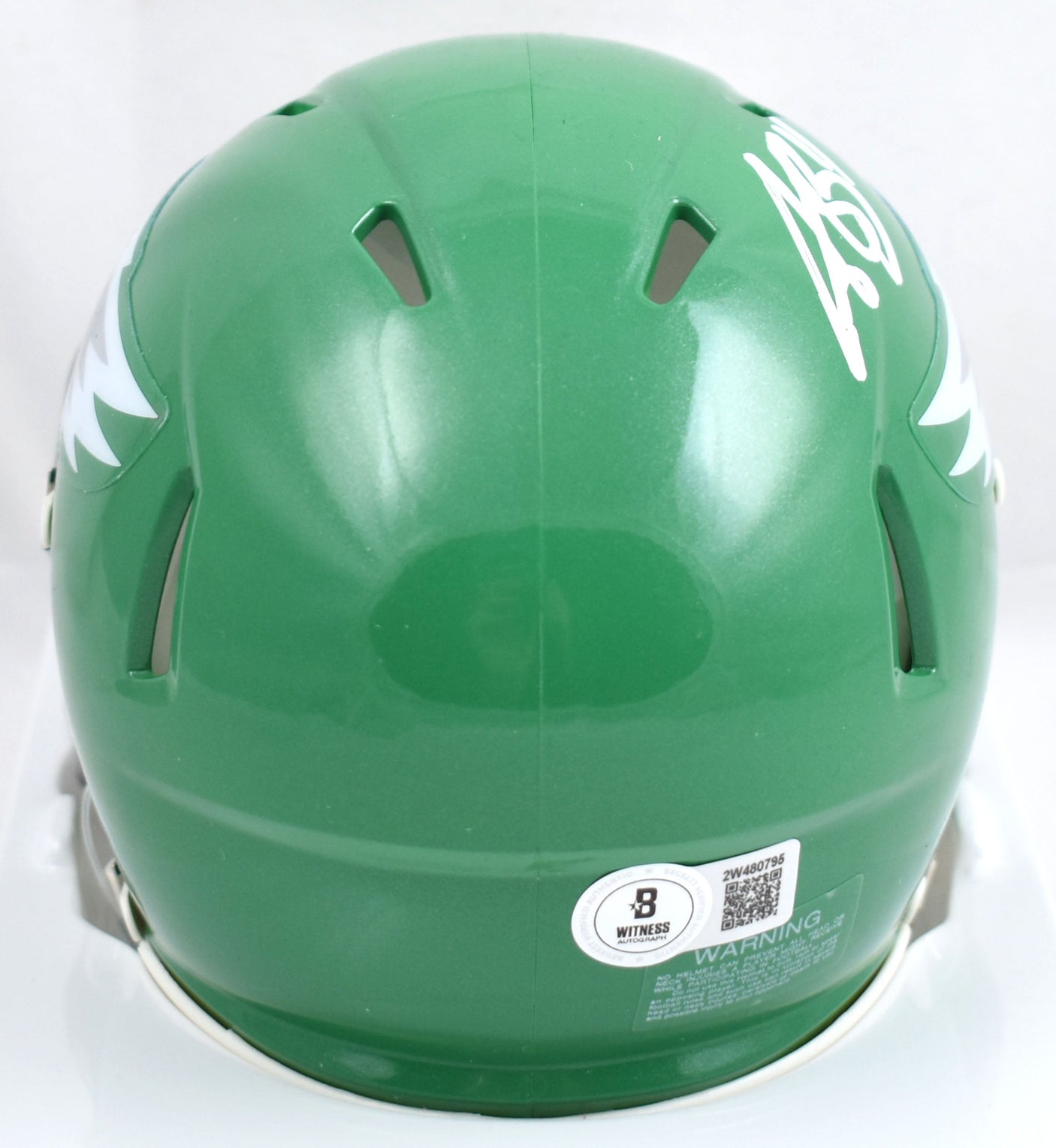 A.J. Brown Autographed Eagles Alternate 23 Speed Mini Helmet - Beckett W Holo