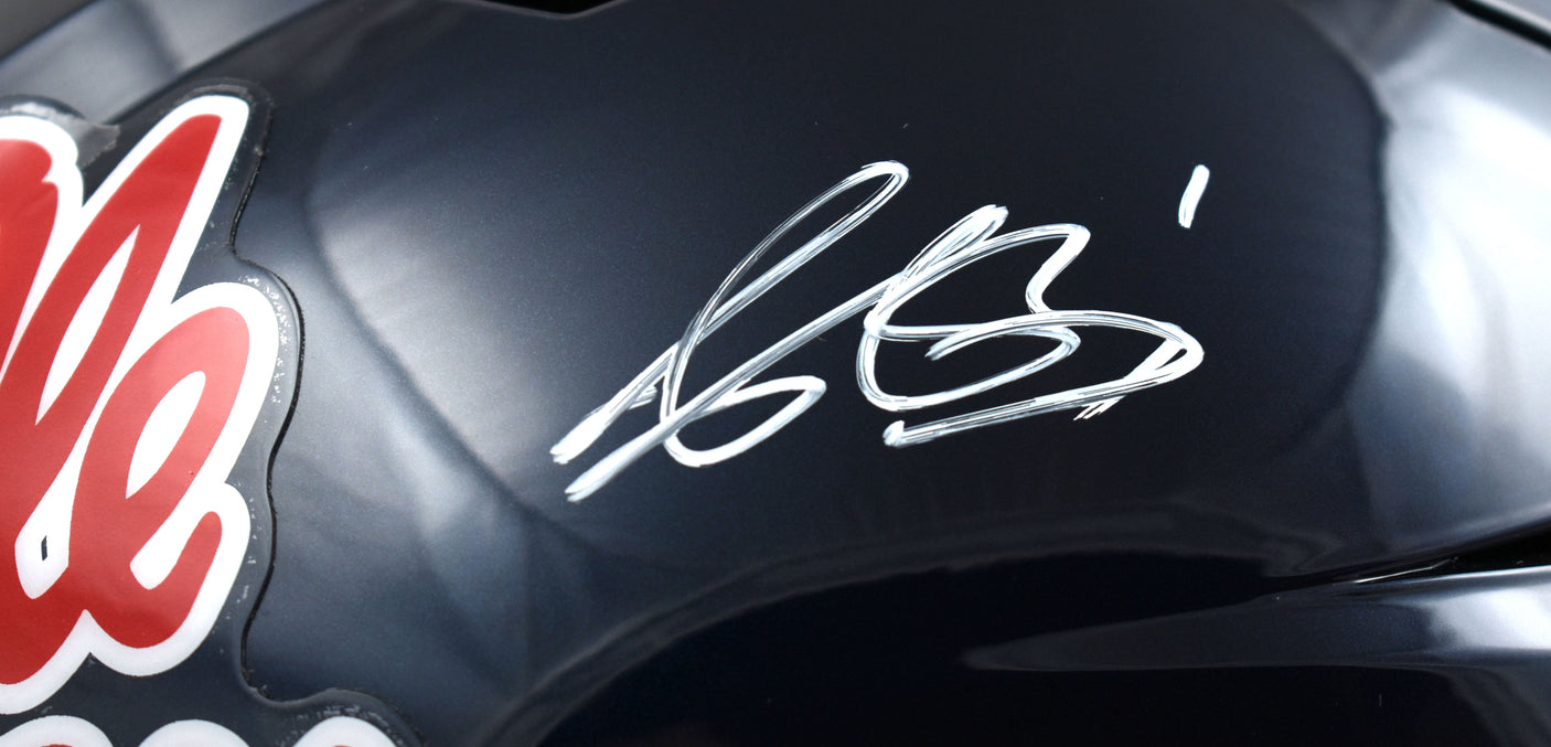 A.J. Brown Autographed Ole Miss Rebels F/S Speed Flex Helmet - Beckett W Holo