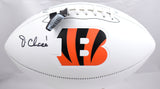 Ja'Marr Chase Autographed Cincinnati Bengals Logo Football - Beckett W Hologram