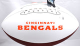 Ja'Marr Chase Autographed Cincinnati Bengals Logo Football - Beckett W Hologram