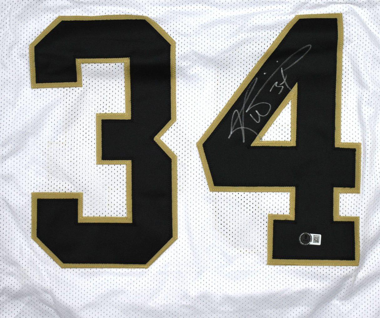 Ricky Williams Autographed White Pro Style Jersey - Beckett W Hologram *Silver