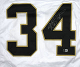 Ricky Williams Autographed White Pro Style Jersey - Beckett W Hologram *Silver