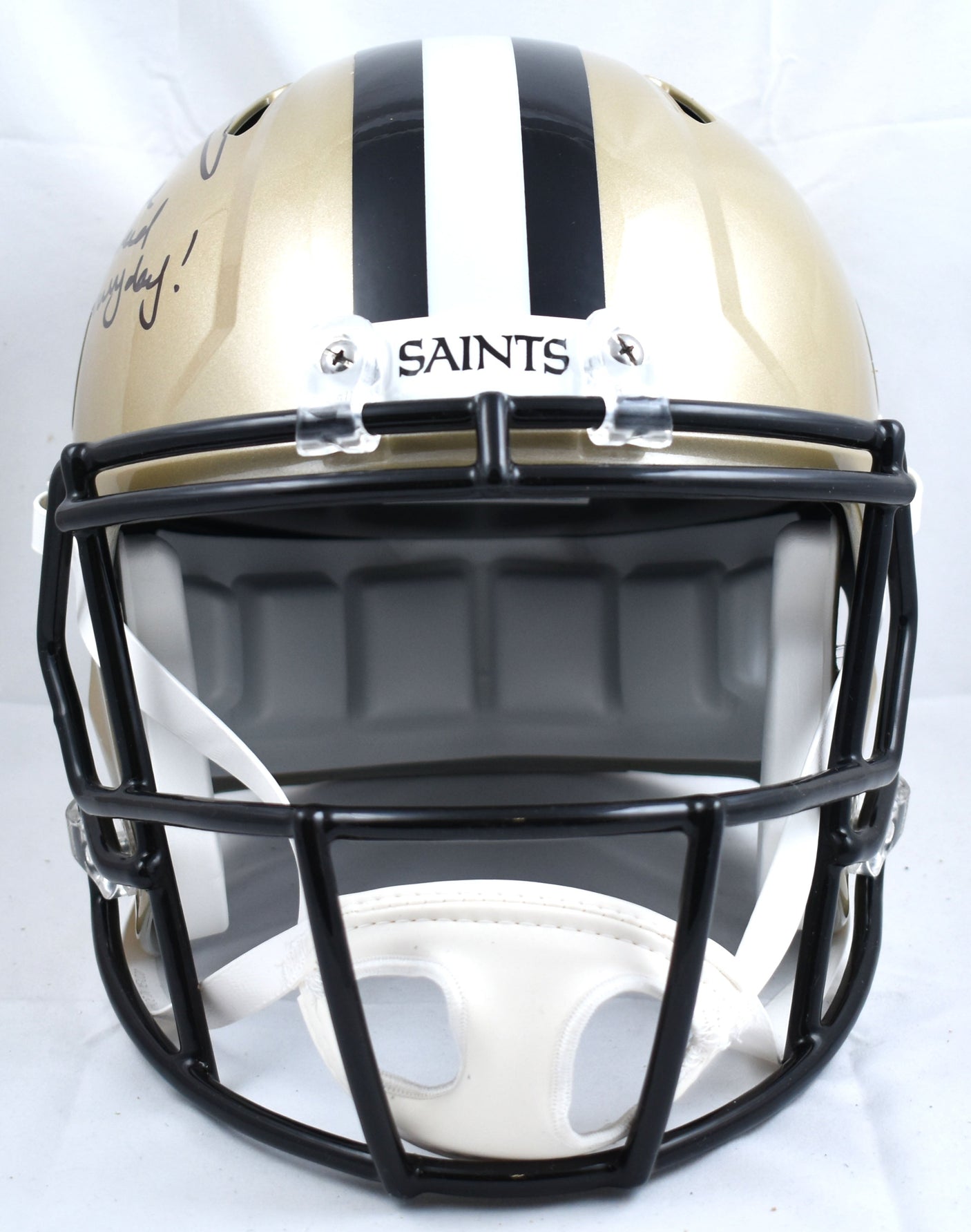 Ricky Williams Signed Saints F/S Speed Helmet SWED - Beckett W Hologram *Black