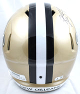 Ricky Williams Signed Saints F/S Speed Helmet SWED - Beckett W Hologram *Black