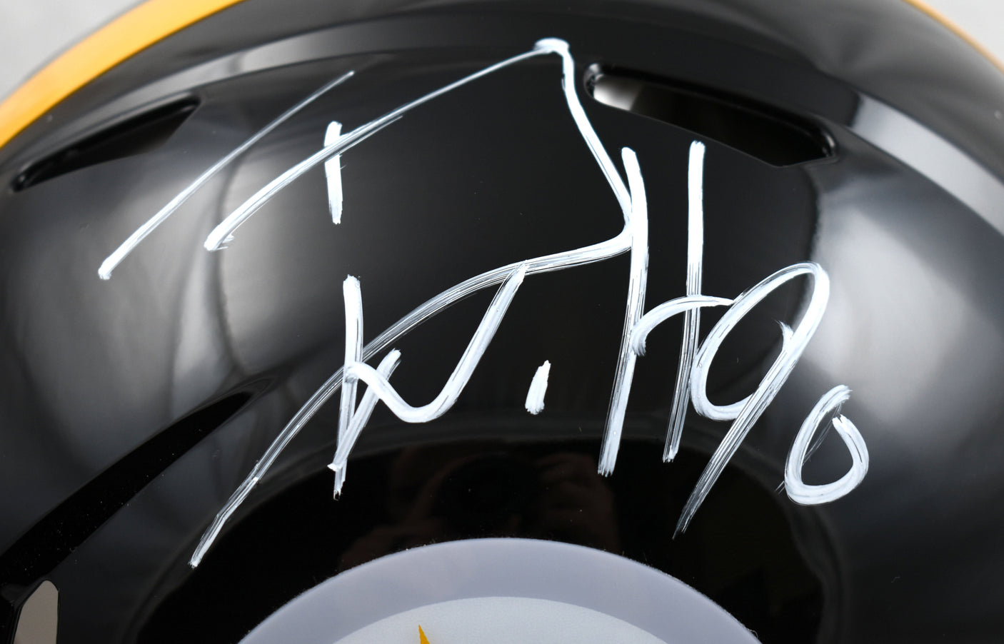T.J. Watt Autographed Steelers F/S Speed Authentic Helmet - Beckett W Hologram