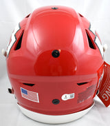 Travis Kelce Signed Chiefs F/S SpeedFlex Helmet Grey Mask - Beckett W Hologram