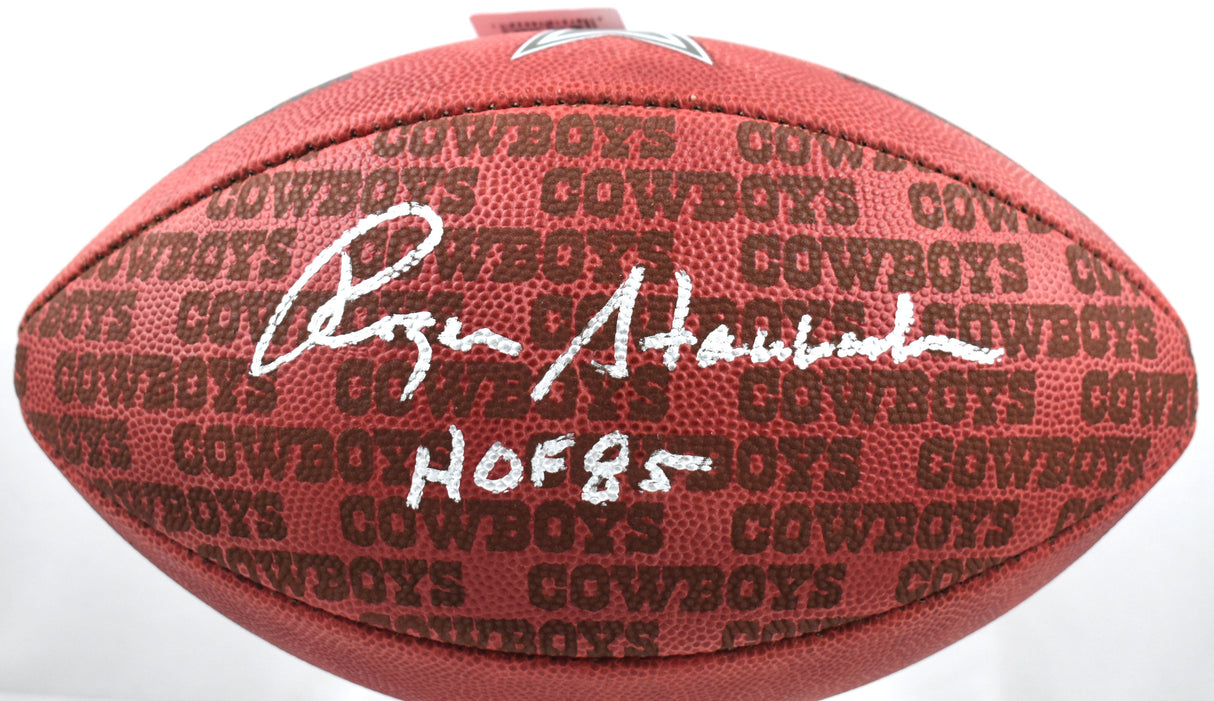Roger Staubach Signed Cowboys Showcase Duke Football w/HOF - Beckett W Hologram