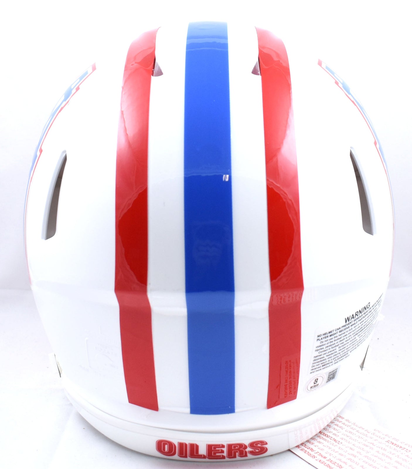 Earl Campbell Signed Oilers F/S 81-96 Speed Authentic Helmet HOF- Beckett W Holo