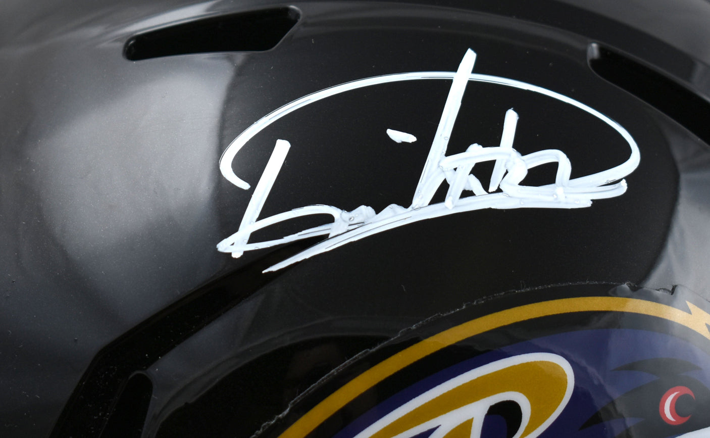 Derrick Henry Autographed Baltimore Ravens F/S Speed Helmet - Beckett W Hologram