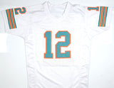Bob Griese Autographed White Pro Style Jersey - Beckett W Hologram *Silver