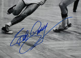 Bob Cousy Autographed Boston Celtics 16x20 Drive Photo - Beckett W Holo *Blue