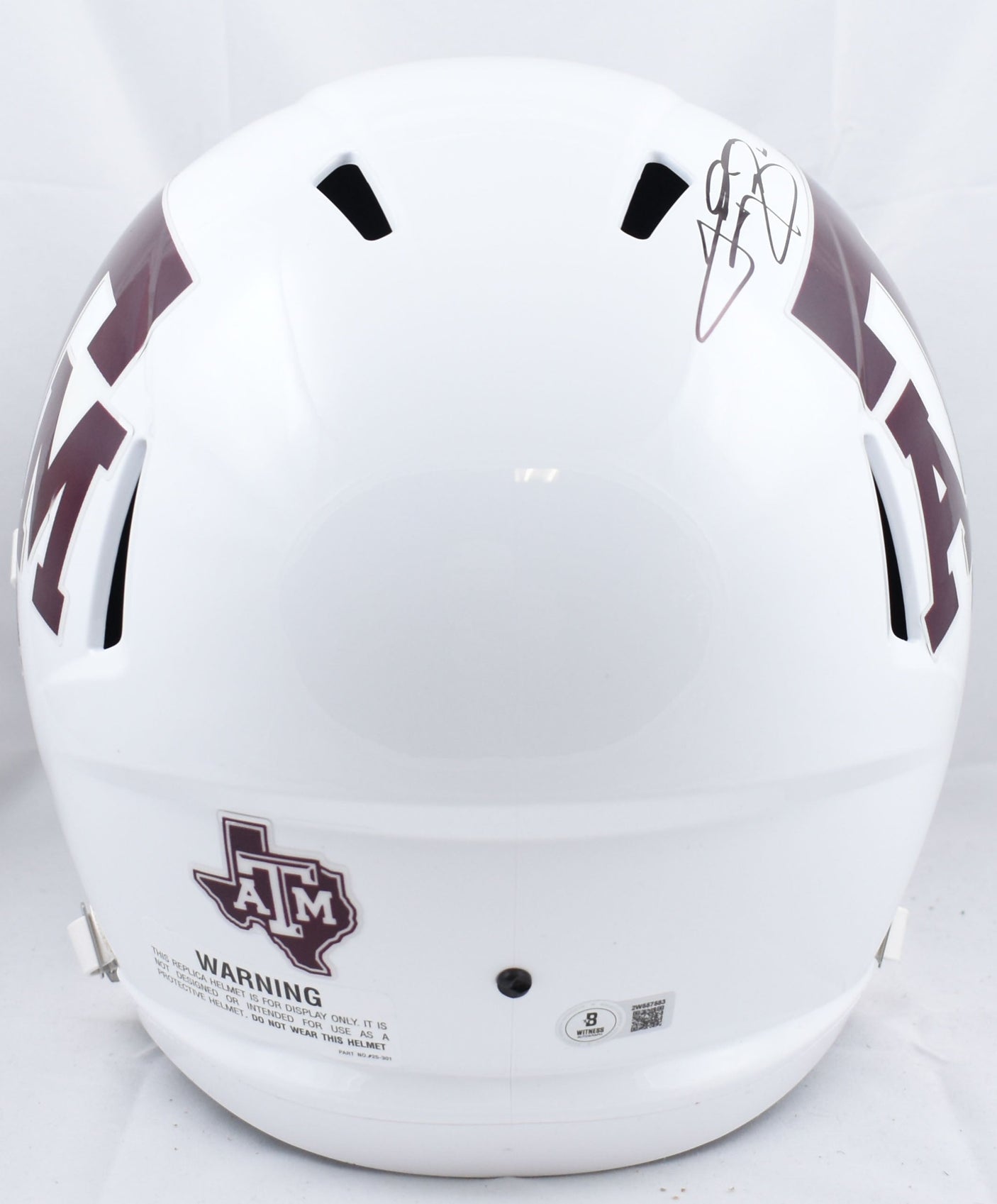 Johnny Manziel Signed Texas A&M F/S Speed Helmet 12 Heisman - Beckett W Hologram