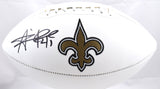 Alvin Kamara Autographed New Orleans Saints Logo Football - Beckett W Hologram