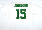 Tez Johnson Autographed White College Style Jersey - Beckett W Hologram *Black