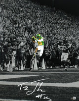 Tez Johnson Autographed Oregon Ducks 16x20 Spotlight Photo-Beckett W Holo *White