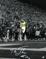 Tez Johnson Autographed Oregon Ducks 16x20 Spotlight Photo-Beckett W Holo *White