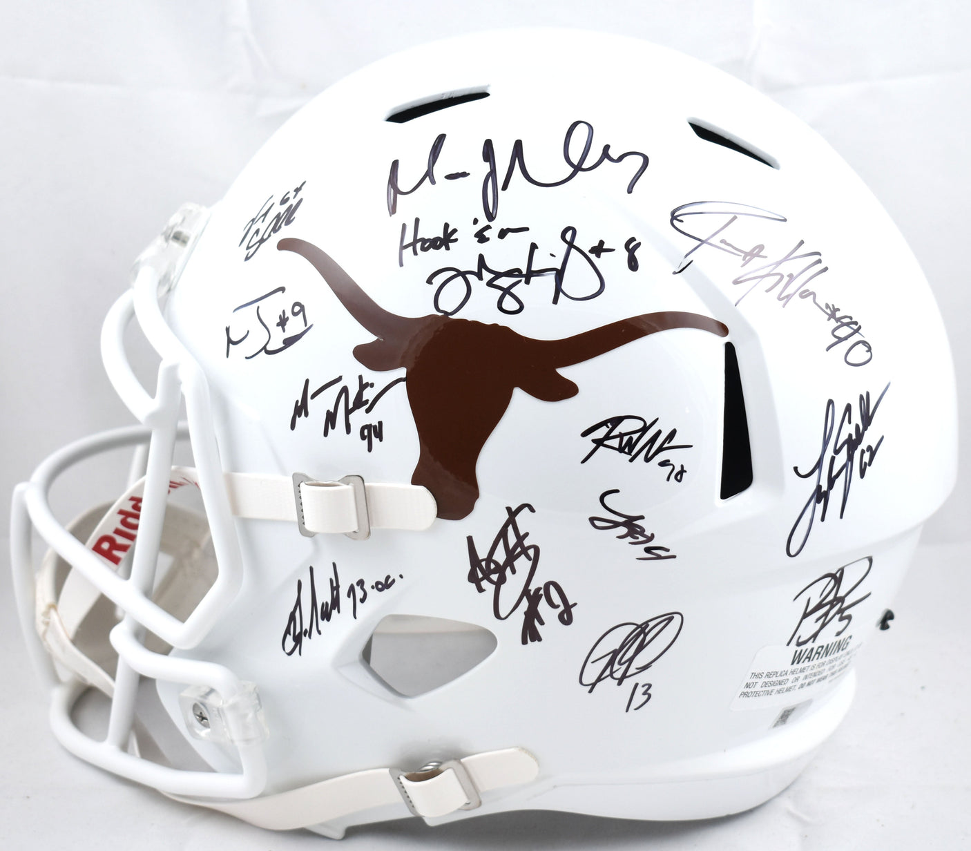 2005 Texas Longhorns Autographed F/S Speed Helmet - Ai Verified *Black