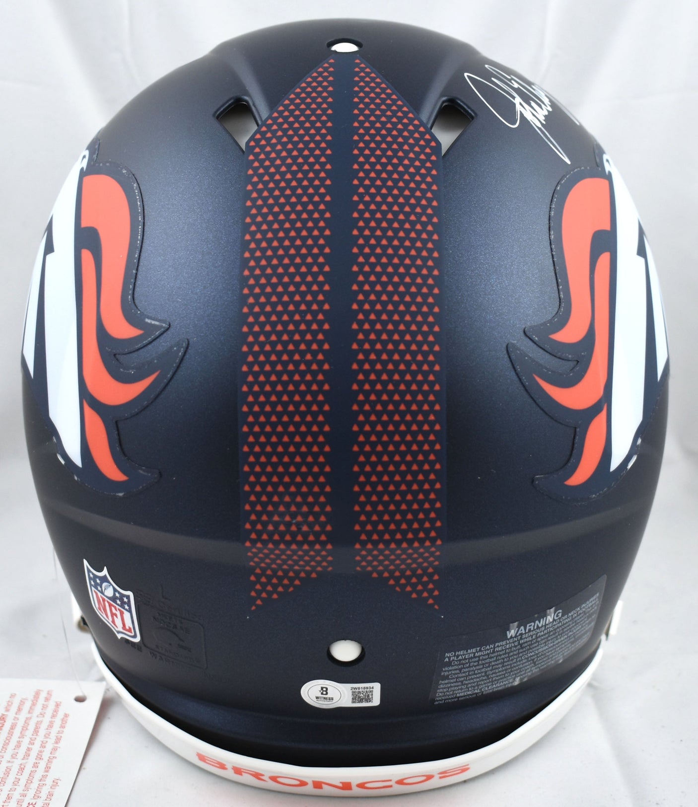 John Elway Signed Broncos F/S 2024 Speed Authentic Helmet - Beckett W Hologram