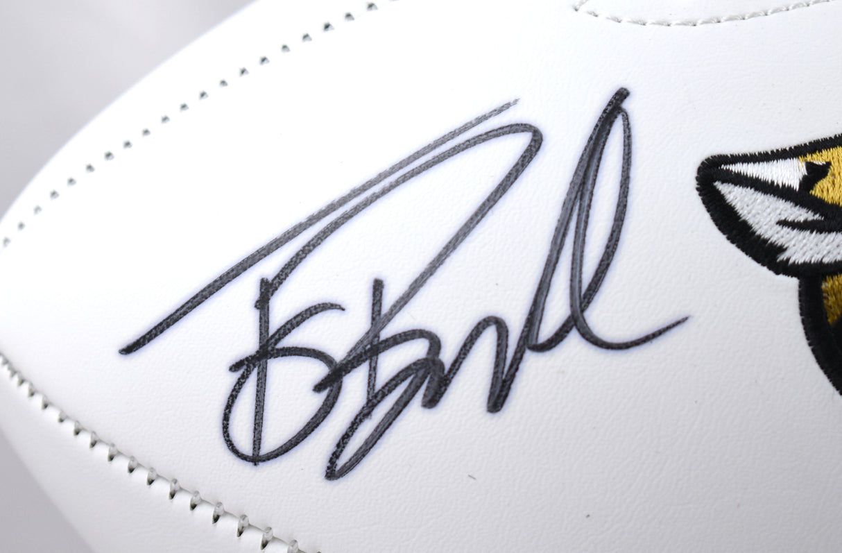 Tony Boselli Autographed Jacksonville Jaguars Logo Football HOF - Beckett W Holo