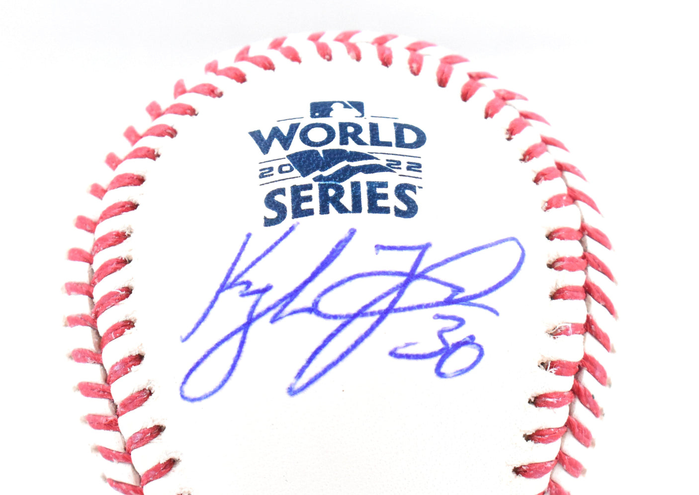 Kyle Tucker Autographed Rawlings World Series OML Baseball - Beckett W Hologram