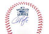 Alex Bregman Autographed Rawlings World Series OML Baseball - Beckett W Holo