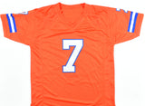 John Elway Autographed Orange Pro Style Jersey - Beckett W Hologram *Black