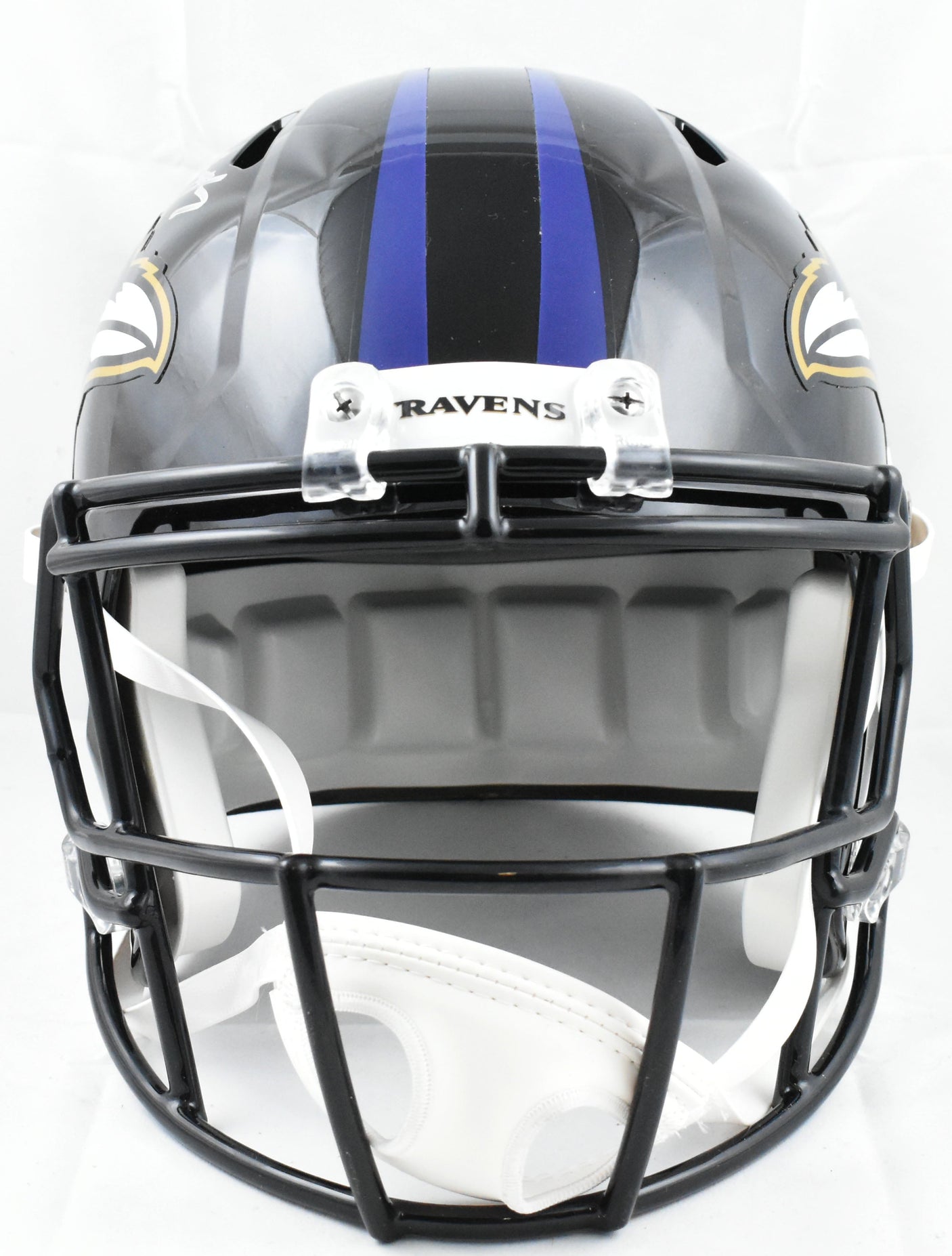 Rashod Bateman Autographed Ravens F/S Speed Helmet - Beckett W Hologram