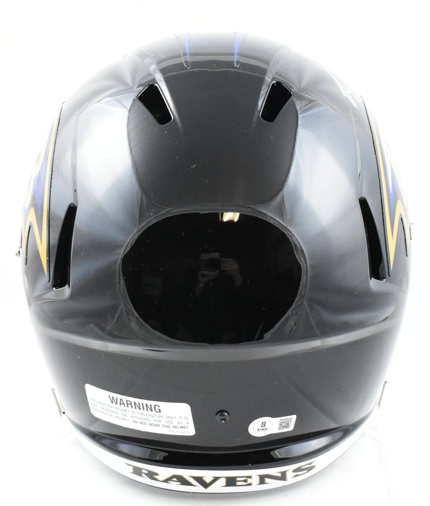 Rashod Bateman Autographed Ravens F/S Speed Helmet - Beckett W Hologram