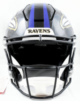 Ray Lewis Autographed Baltimore Ravens F/S Speed Flex Helmet - Beckett W Holo
