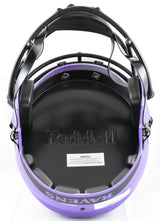 Ray Lewis Autographed Baltimore Ravens F/S Rave Speed Helmet - Beckett W Holo