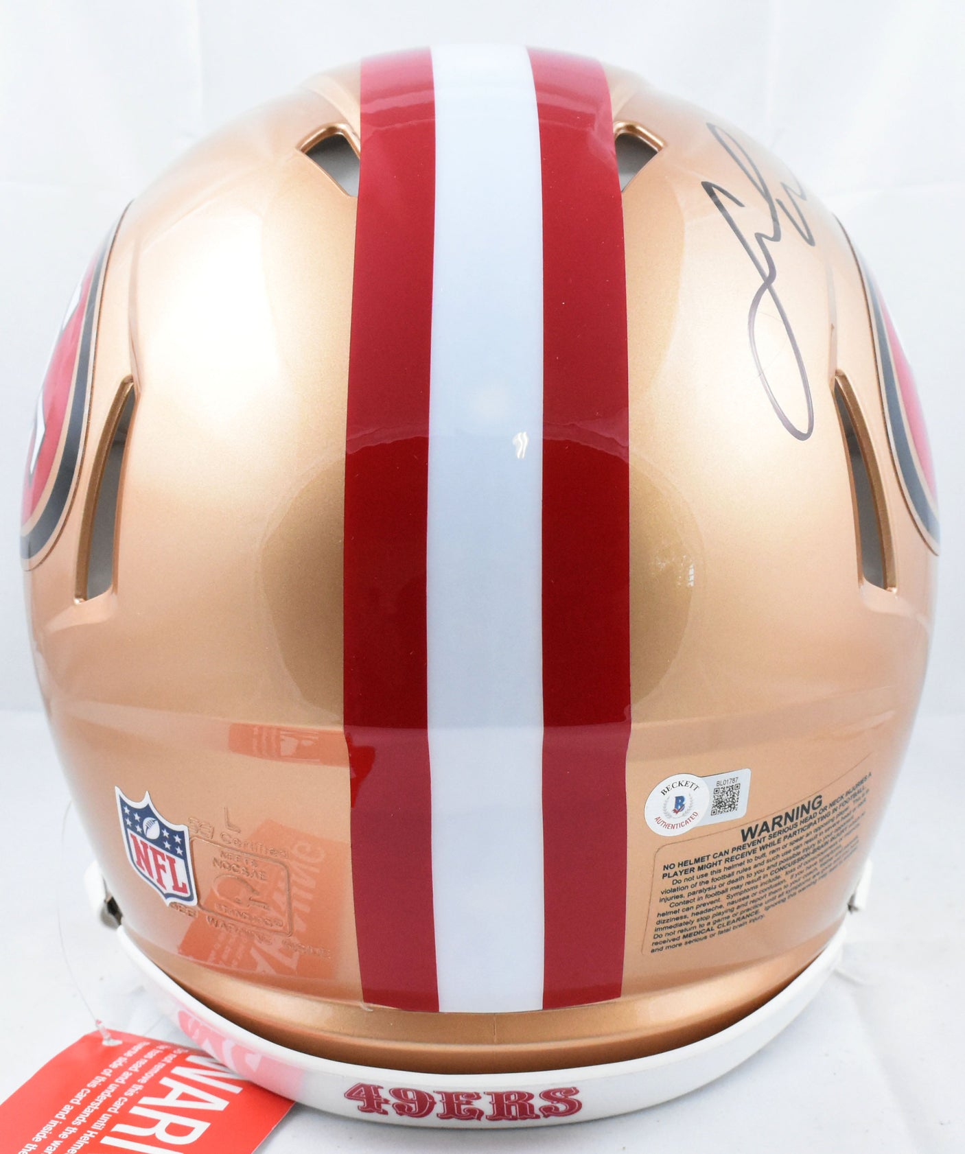Fred Warner Autographed 49ers F/S Speed Authentic Helmet - Beckett W Hologram