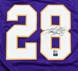 Adrian Peterson Autographed Purple Pro Style Jersey - Beckett W Hologram *8