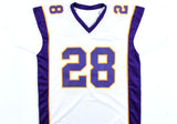 Adrian Peterson Autographed White Pro Style Jersey - Beckett W Hologram *8