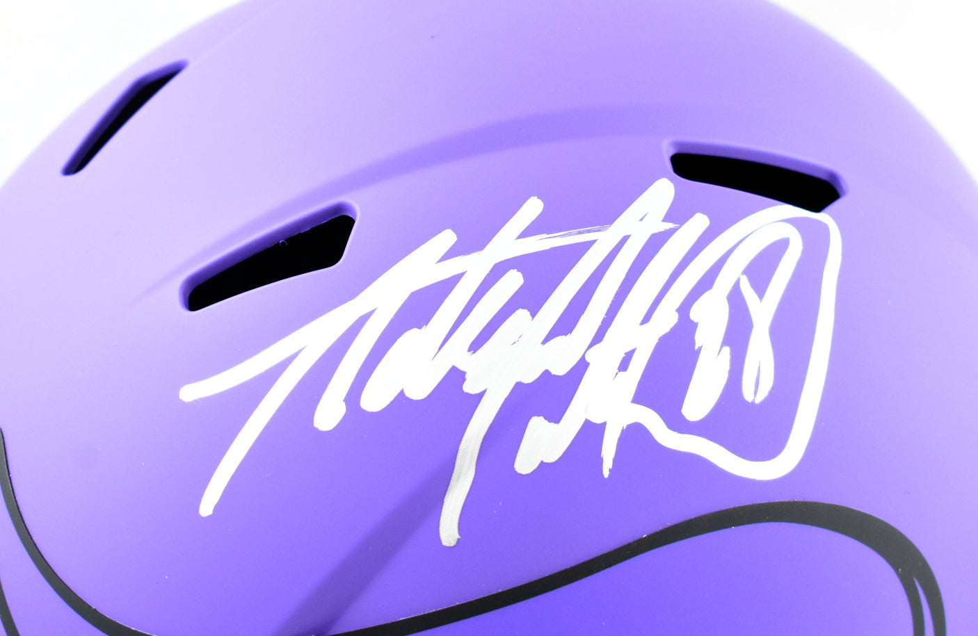 Adrian Peterson Autographed Vikings F/S Rave Speed Helmet - Beckett W Hologram