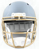 Adrian Peterson Autographed Vikings F/S Slate Speed Helmet - Beckett W Hologram